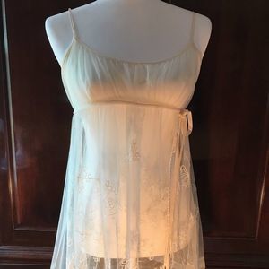 Victoria's Secret Ecru Lace and Tulle Set
